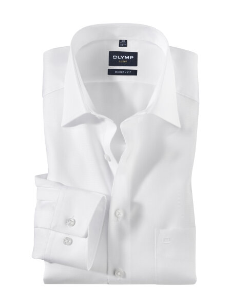 OLYMP Luxor modern fit langarm Hemd weiß 43