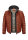 MILESTONE Herren Lederjacke MSAlonso mit Kapuze und Stepp Teracotta
