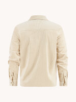 A Fish Named Fred Herren Overshirt in Cord, Sand beige