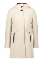 Gil Bret Damen Wollstoff Jacke mit Kapuze, beige 42