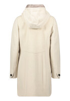 Gil Bret Damen Wollstoff Jacke mit Kapuze, beige 42
