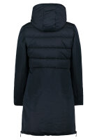 AMBER & JUNE Damen Stepp Jacke mit Kapuze, dunkelblau