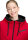 Gil Bret kurze Damen Winterjacke mit Kapuze, rot schwarz