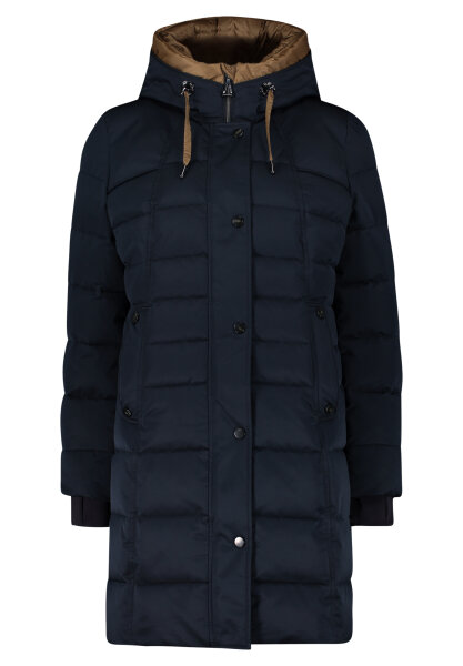 Gil Bret Damen Winter Mantel mit Kapuze, schwarz