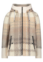 AMBER & JUNE Damen Wollstoff Jacke mit Kapuze,...