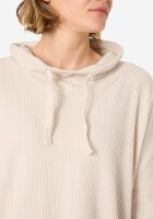 TIMEZONE Damen Langarm Shirt mit Schalkragen, beige