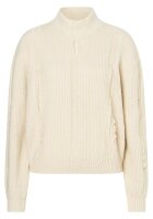 TIMEZONE Damen Stehkragen Strickpullover, beige