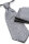DIGEL Fest/Hochzeit Plastron "Loy" Paisleymuster in Grau Blau