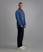 PIONEER leichter Herren Pullover, indigo striped