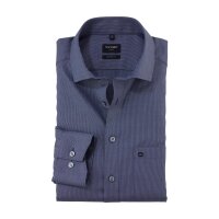 OLYMP Luxor modern fit langarm Hemd marine 46