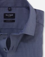 OLYMP Luxor modern fit langarm Hemd marine 46