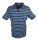 Mode Monte Carlo Polo-Shirt Knopf Strickkragen Jeansblau M