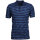 Mode Monte Carlo Polo-Shirt Knopf Strickkragen Jeansblau XL