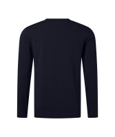 PIERRE CARDIN Herren Langarm-Shirt Rundhals salute dunkelblau