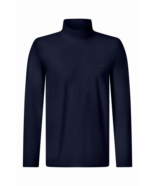 PIERRE CARDIN Herren Langarm Shirt Rolli salute dunkelblau