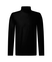 PIERRE CARDIN Herren Langarm Shirt Rolli schwarz