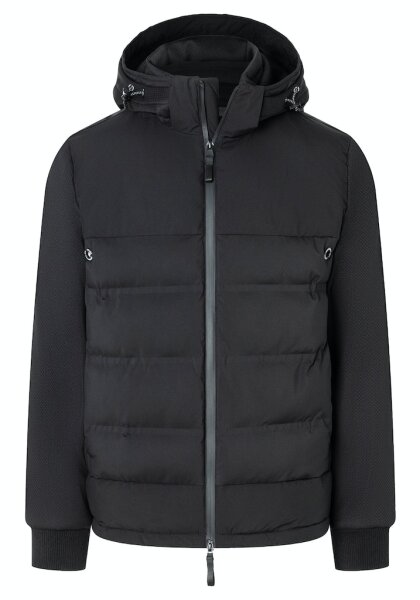 TIMEZONE Herren Steppjacke mit Kapuze, schwarz