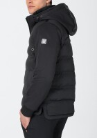 TIMEZONE Herren Steppjacke mit Kapuze, schwarz