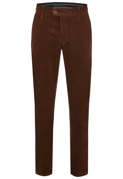 Club of Comfort Herren Feincord Komfortbund Hose GARVEY, Chino, braun 52