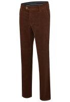 Club of Comfort Herren Feincord Komfortbund Hose GARVEY, Chino, braun 52