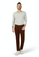Club of Comfort Herren Feincord Komfortbund Hose GARVEY, Chino, braun 52