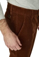 Club of Comfort Herren Feincord Komfortbund Hose GARVEY, Chino, braun 52