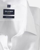 OLYMP Luxor modern fit. Langarm Hemd weiß 39
