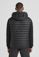 MILESTONE Herren Steppjacke MSGenua mit Kapuze, Schwarz