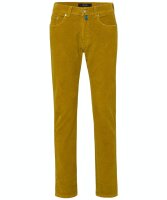 PIERRE CARDIN Herren Stretch Cord Hose dried tobacco gelb