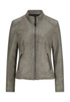MILESTONE Damen Lederjacke MSMoon im gewaschenen Stein grau 44