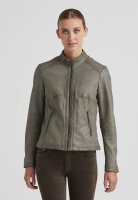 MILESTONE Damen Lederjacke MSMoon im gewaschenen Stein grau 44
