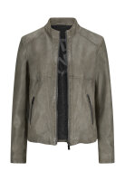 MILESTONE Damen Lederjacke MSMoon im gewaschenen Stein grau 44