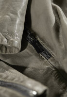 MILESTONE Damen Lederjacke MSMoon im gewaschenen Stein grau 44