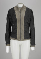 MILESTONE Damen Lederjacke MSMoon im gewaschenen Stein grau 44