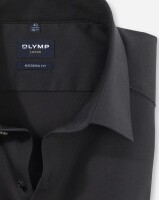 OLYMP Luxor modern fit. Langarm Hemd schwarz 38