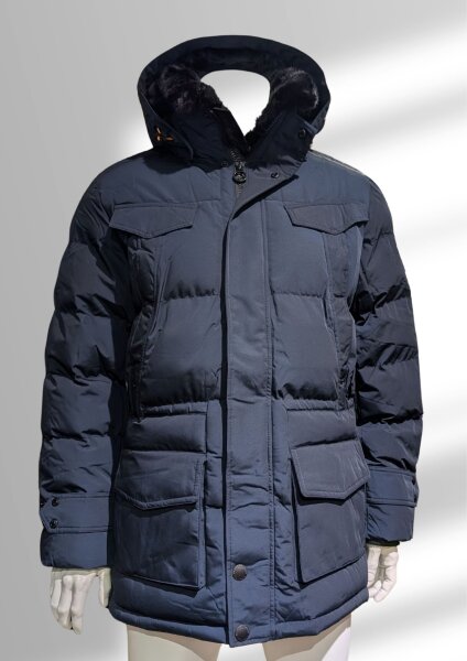 Wellensteyn Herren Winterjacke Seamaster, StroBoAirTec, Darknavy