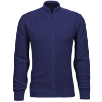 Mode Monte Carlo Herren Strickjacke mit Stehbund und Zip...