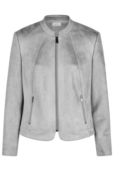 Barbara Lebek Damen Blazer in silver grau