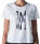 Barbara Lebek Damen kurzarm Shirt mit Print, offwhite weiß