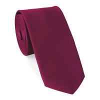Krawatte Microfaser Classic 5 cm breit beere