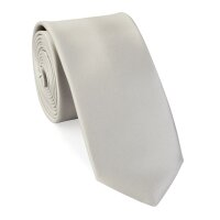 Krawatte Microfaser Classic 5 cm breit silber
