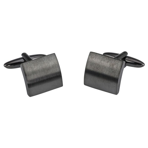 LINDENMANN Manschettenknöpfe gunmetal quadratisch