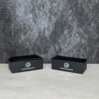 LINDENMANN Manschettenknöpfe gunmetal quadratisch