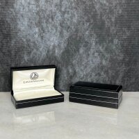 LINDENMANN Manschettenknöpfe rh Onyx rechteckig