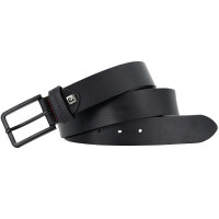 PIERRE CARDIN Ledergürtel für Jeanshosen schwarz