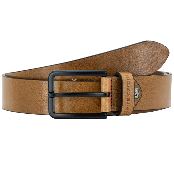 PIERRE CARDIN Ledergürtel für Jeanshosen taupe