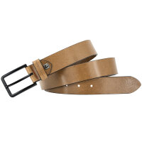 PIERRE CARDIN Ledergürtel für Jeanshosen taupe