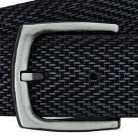 LINDENMANN Ledergürtel für Jeanshosen blau