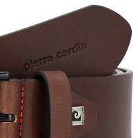 PIERRE CARDIN Ledergürtel für Jeanshosen braun