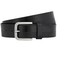 LINDENMANN Ledergürtel für Jeanshosen schwarz
